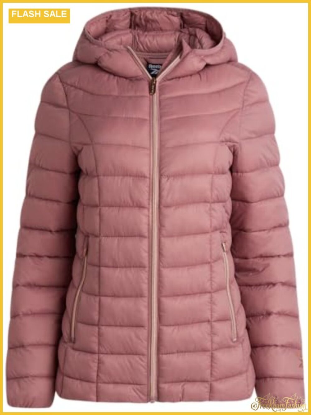 Reebok Quilted Puffer Jacket Insulated Winter Coat with Hood